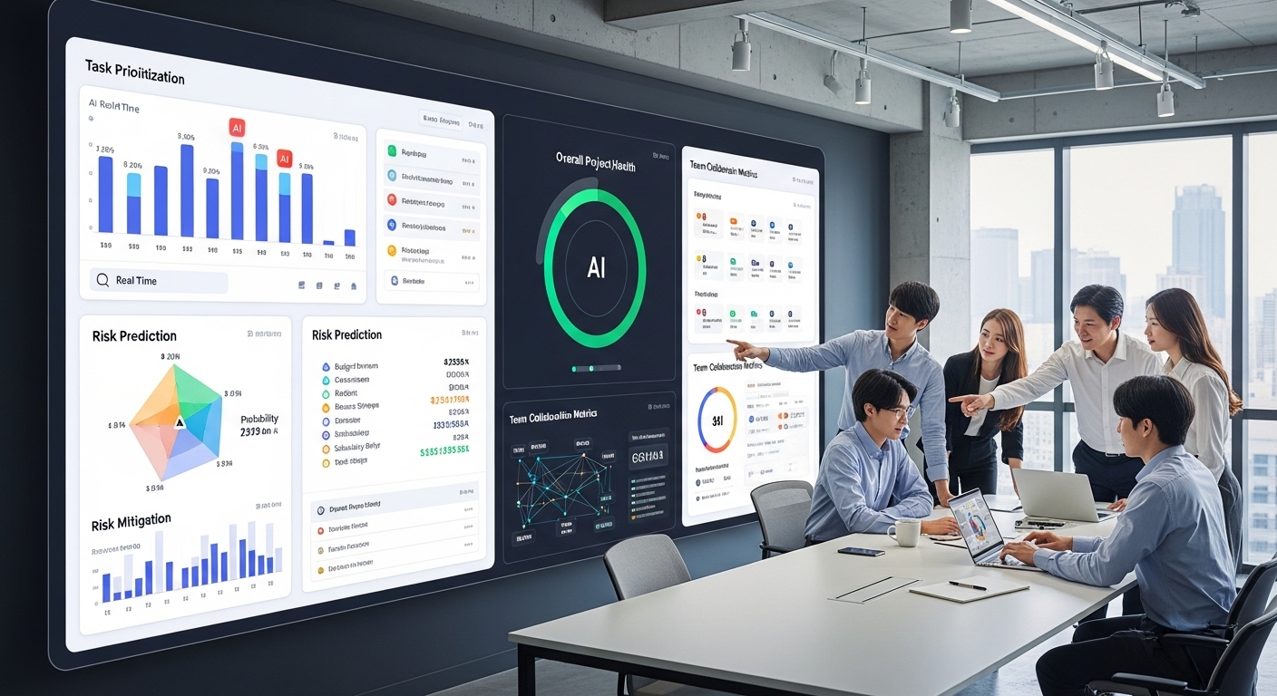 AI 기반 업무 관리 도구를 활용해 프로젝트를 성공적으로 관리하는 한국인 프로젝트 관리자들