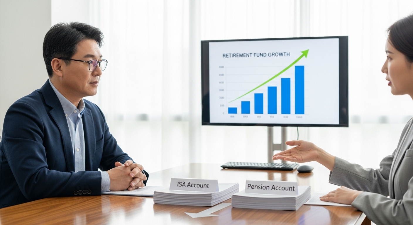 ISA 만기 후 연금저축이나 IRP로 자금을 옮겨 추가 세액공제를 받는 상황을 표현한 이미지