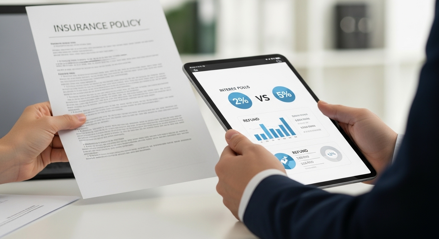 공시이율 최저보증이율 해약환급금 등을 꼼꼼히 확인하며 연금보험 상품을 선택하는 장면