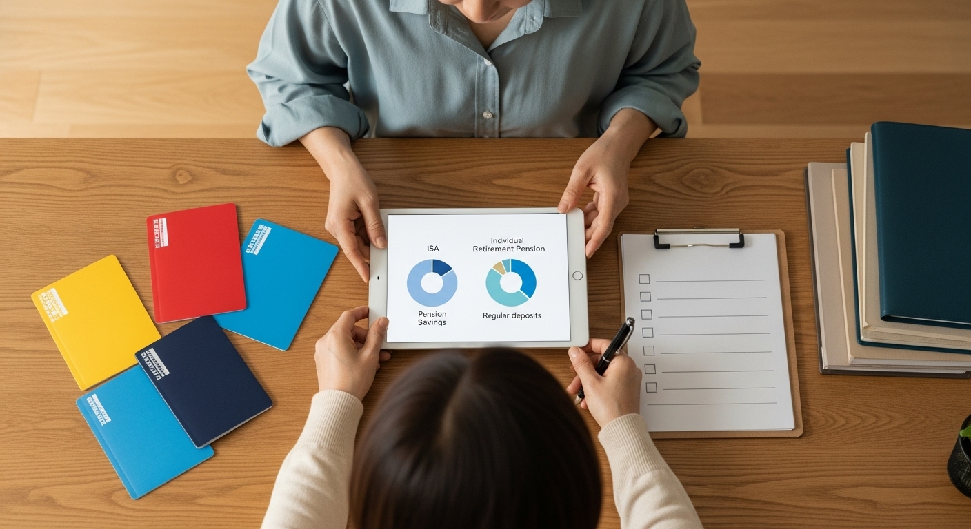 ISA, 연금저축, IRP와 일반 예금을 나눠 담아 건강보험료를 줄이기 위한 금융소득 관리 장면