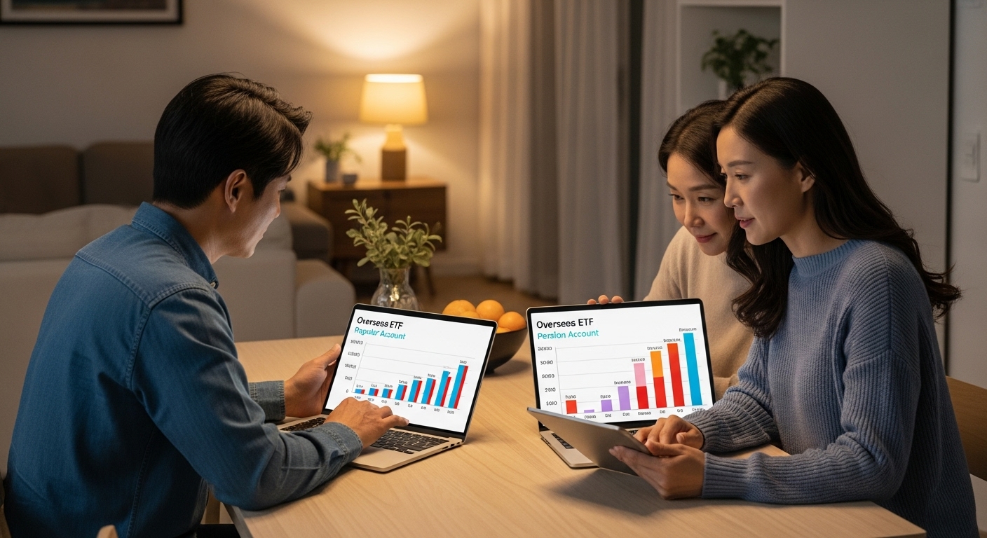 해외 ETF를 연금계좌로 옮겨 절세 효과를 확인하며 노후를 설계하는 한국 부부