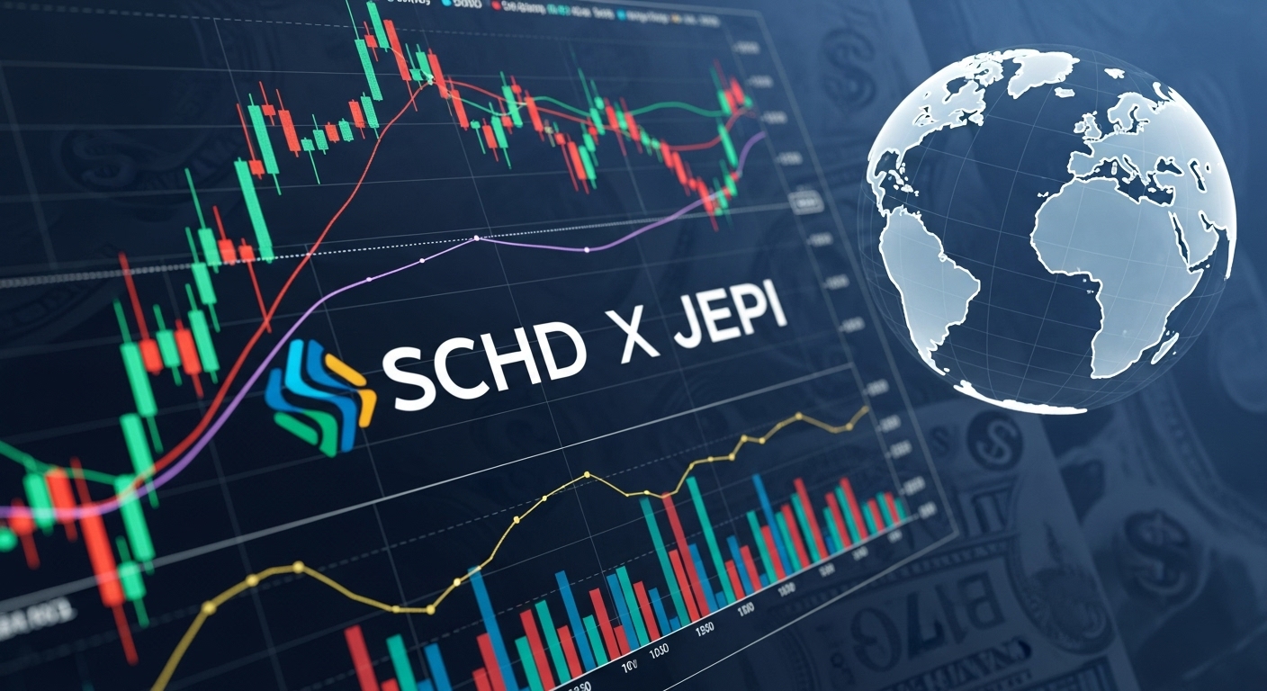 검증된 해외 월배당 ETF SCHD와 JEPI의 특징과 투자 전략을 시각화한 이미지
