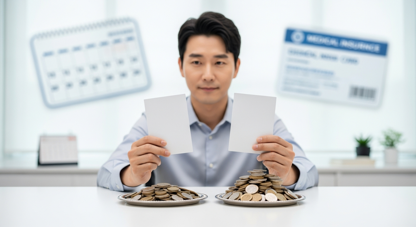 세금 차이로 실수령액이 달라지는 모습을 비교한 이미지