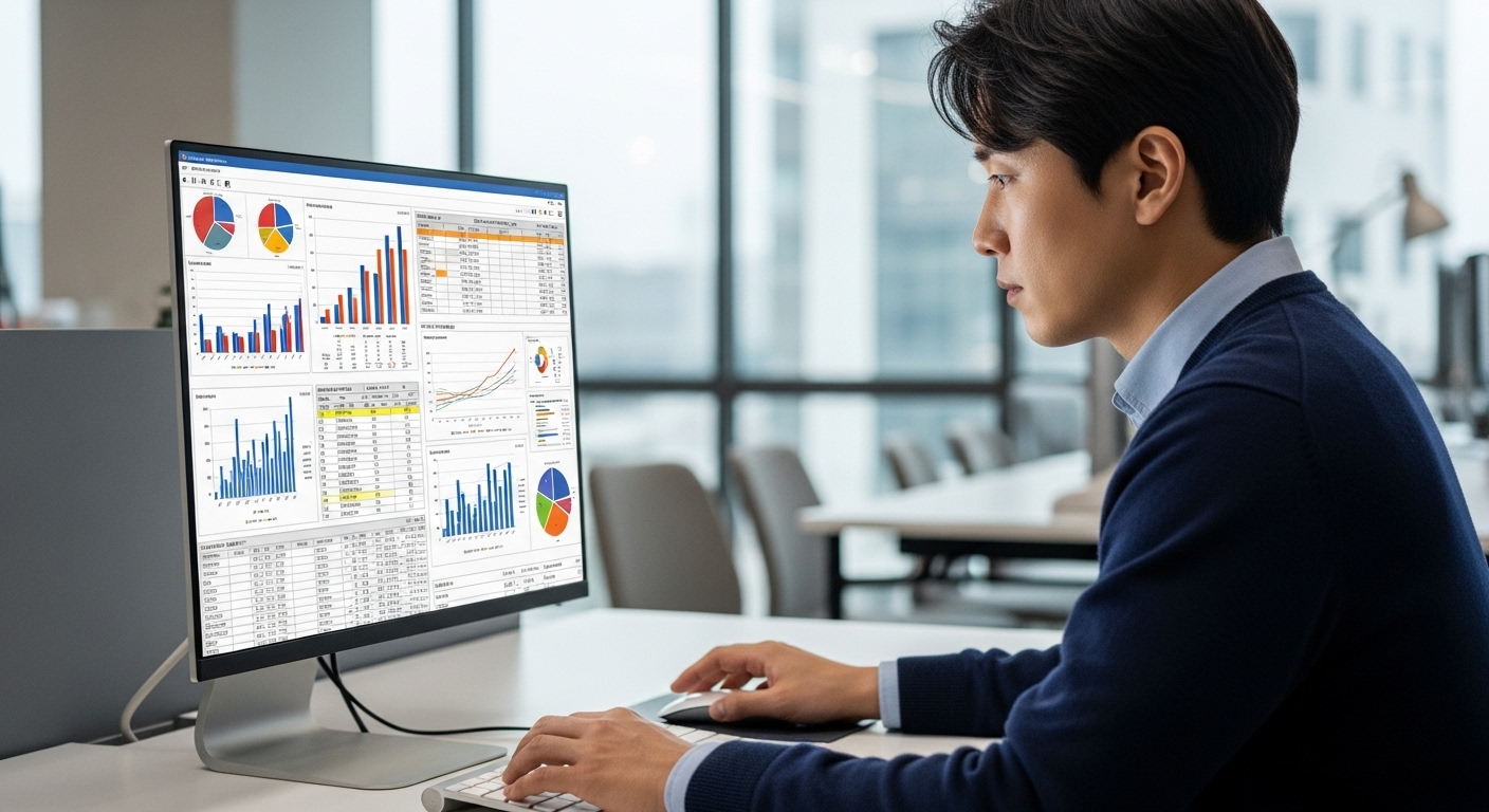 리서치 자료를 활용하는 한국인 전문가